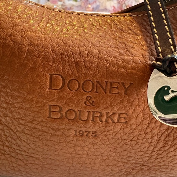 Dooney & Bourke Brown Leather Shoulder Bag - Picture 2 of 7